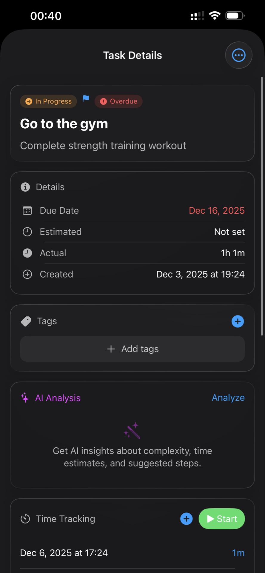 Task management with AI